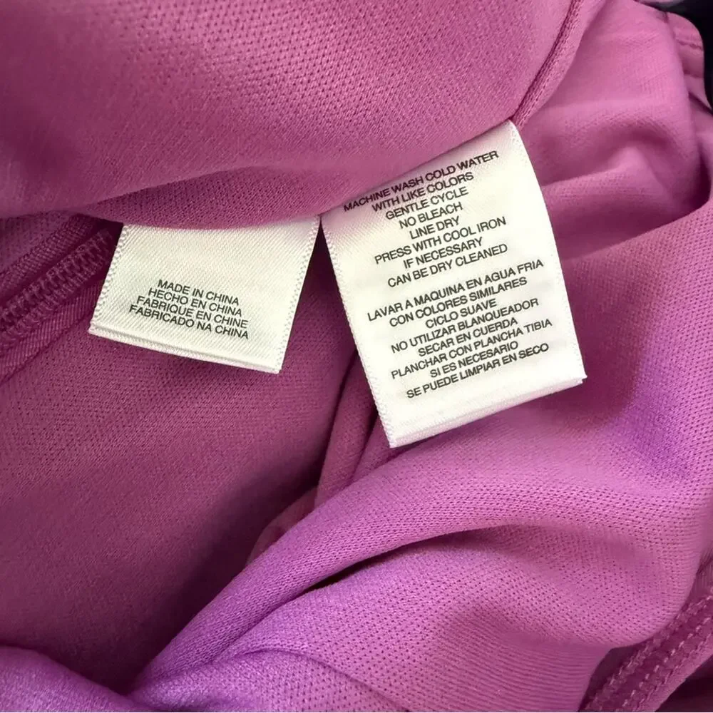 RACHEL Rachel Roy Off The Shoulder V-Neck Ruffle Dress Bright Lilac Women’s Sz M
